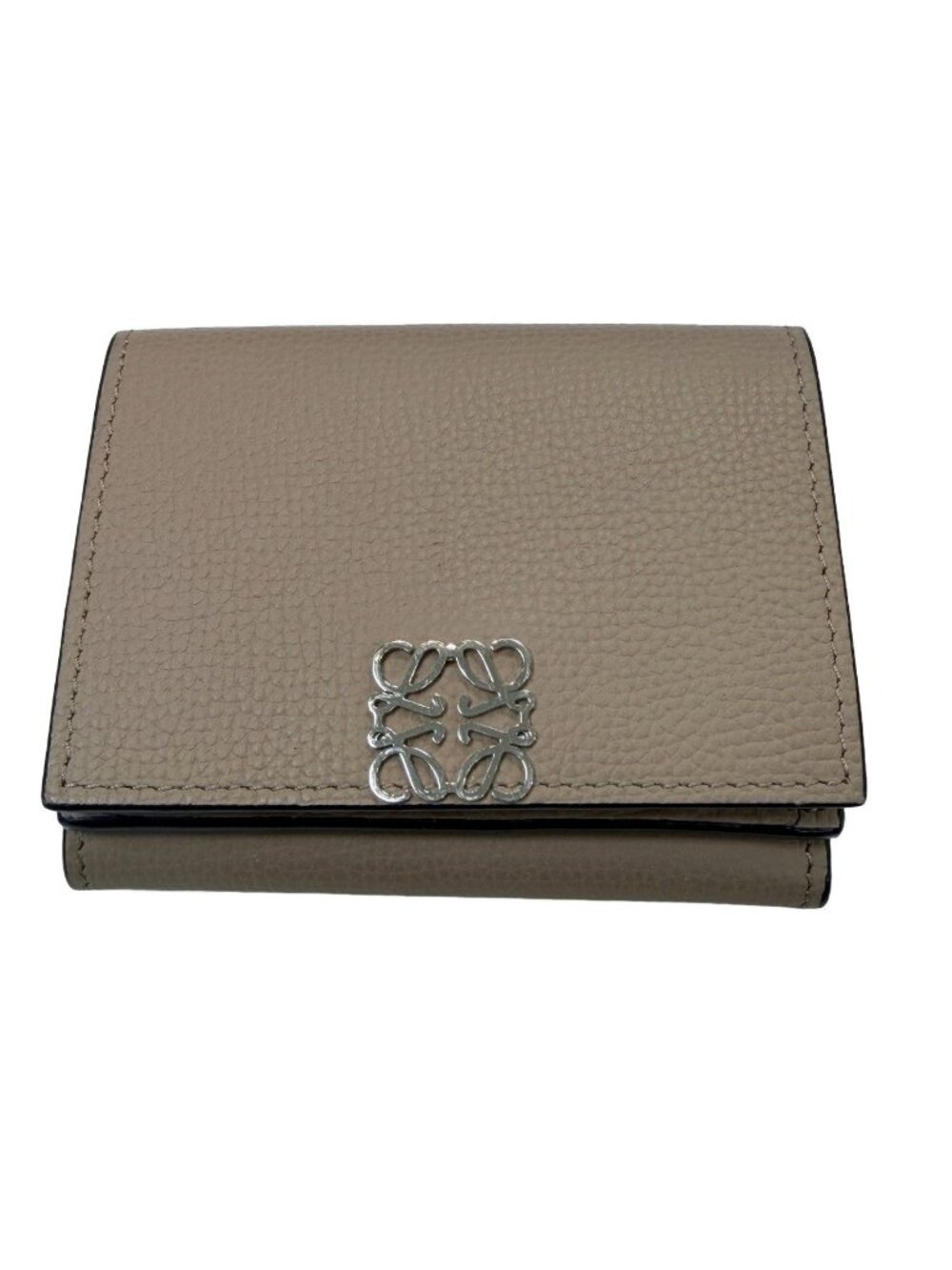 Loewe Anagram Trifold Wallet Sand Calfskin
